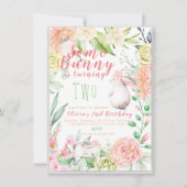 Bunny Birthday Einladung (Vorderseite)