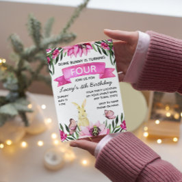 Bunny Birthday Einladung