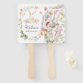 Bunny Birthday Einladung, Ein Hase ist ein Invit Fächer (Vorne und Hinten)