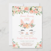 Bunny Birthday Einladung etwas sonnigen Geburtstag (Vorderseite)