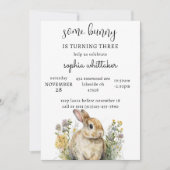 Bunny Birthday Einladung | Frühjahr (Vorderseite)