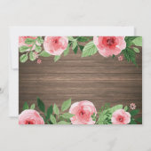 Bunny Birthday Girl Ostereier 1. Geburtstag Einladung (Rückseite)