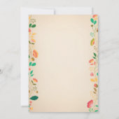 Bunny Birthday Girl Ostereier 1. Geburtstag Einladung (Rückseite)