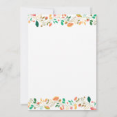 Bunny Birthday Girl Ostereier 1. Geburtstag Einladung (Rückseite)