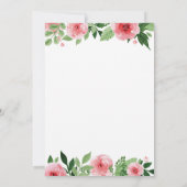 Bunny Birthday Girl Ostereier 1. Geburtstag Einladung (Rückseite)