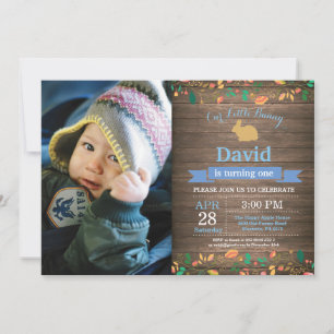 Bunny Birthday Girl Ostereier 1. Geburtstag Einladung