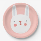 Bunny Birthday Kids Wall Decke Pappteller (Vorderseite)