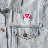 Bunny Birthday Niedlich Kid's Rabbit Party Button (Beispiel)