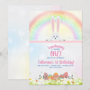 Bunny Birthday Oster Einladung