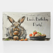 Bunny Birthday Party Banner (Horizontal)