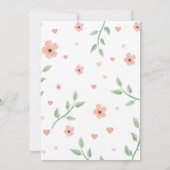 Bunny Birthday Party Einladung (Rückseite)