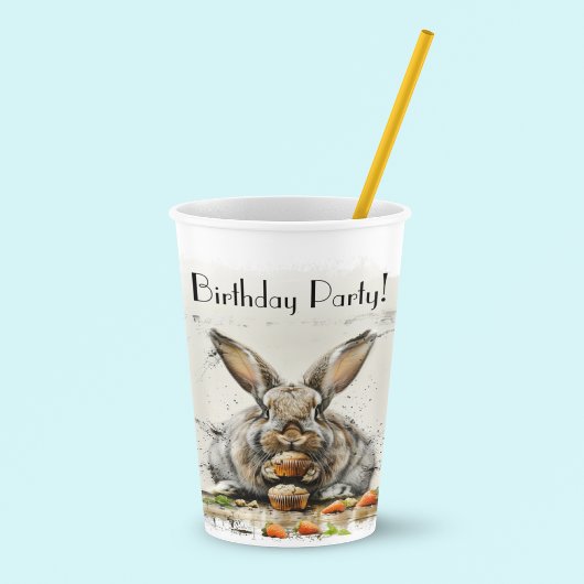 Bunny Birthday Party Pappbecher