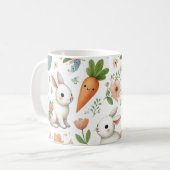 Bunny Bites & Carrot Delights - Osterfeier Tasse (Vorderseite Links)