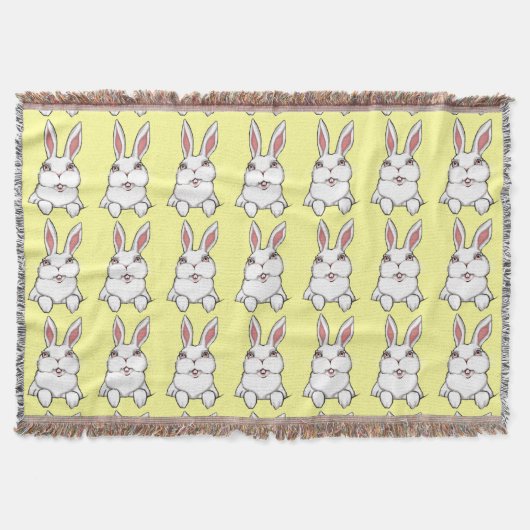 Bunny Blanket Ostersonniges Kaninchenwirbel Decken (Vorderseite)