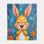 Bunny Bliss Fleecedecke (Vorderseite)
