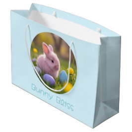 Bunny Bliss Fluffy Pink Bunny Oster Große Geschenktüte