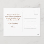 🐇 Bunny Bliss Gruß individuell gestaltbar Feiertagspostkarte (Rückseite)