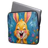 Bunny Bliss Laptopschutzhülle (Vorderseite Links)