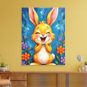 Bunny Bliss Leinwanddruck (Insitu (Wohnzimmer))