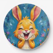 Bunny Bliss Pappteller (Vorderseite)