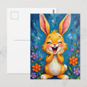 Bunny Bliss Postkarte (Vorne/Hinten)