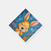 Bunny Bliss Serviette (Ecke)