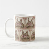 Bunny Bliss Tasse: Ostern Elegante 🐰 🌷 Kaffeetasse (Links)