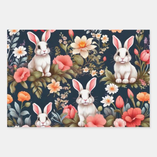 Bunny Bliss Wrapping Paper Set Geschenkpapier Set (Vorderseite)