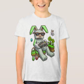 Bunny Block Gamer Tri-Blend Shirt (Vorderseite)