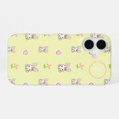 Bunny Bloom Delight iPhone 16 Hülle (Rückseite (Horizontal))