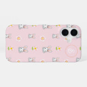 Bunny Bloom Delight iPhone 16 Hülle (Rückseite (Horizontal))