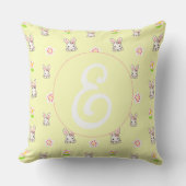 Bunny Bloom Delight Kissen (Vorderseite)