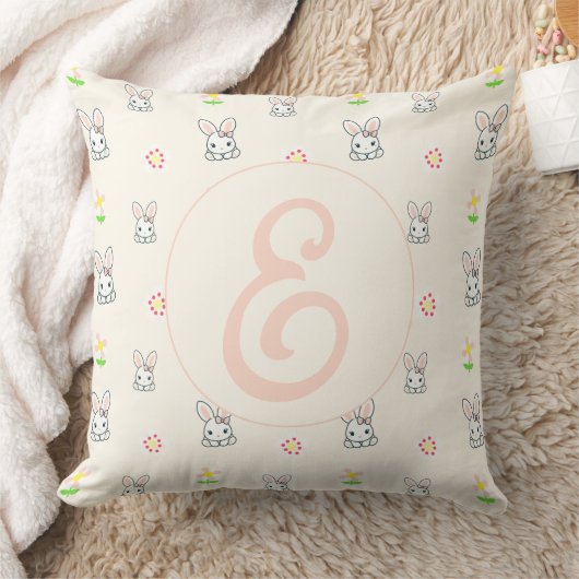 Bunny Bloom Delight Kissen (Decke)
