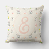 Bunny Bloom Delight Kissen (Vorderseite)