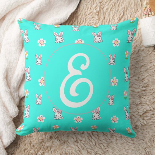 Bunny Bloom Delight Kissen (Decke)