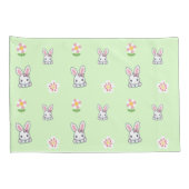 Bunny Bloom Delight Kissenbezug (Rückseite-Rechts)