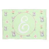 Bunny Bloom Delight Kissenbezug (Vorderseite-Links)