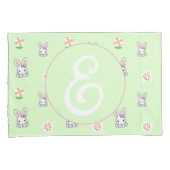 Bunny Bloom Delight Kissenbezug (Vorderseite-Rechts)