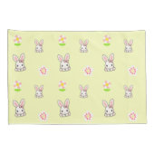 Bunny Bloom Delight Kissenbezug (Rückseite-Rechts)