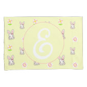 Bunny Bloom Delight Kissenbezug (Vorderseite-Rechts)