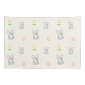 Bunny Bloom Delight Kissenbezug (Rückseite-Rechts)