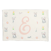 Bunny Bloom Delight Kissenbezug (Vorderseite-Links)