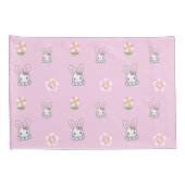 Bunny Bloom Delight Kissenbezug (Rückseite-Rechts)