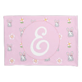 Bunny Bloom Delight Kissenbezug (Vorderseite-Links)