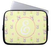 Bunny Bloom Delight Laptopschutzhülle (Vorderseite)