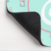 Bunny Bloom Delight Mousepad (Ecke)