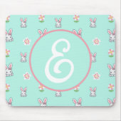 Bunny Bloom Delight Mousepad (Vorne)