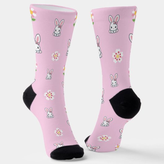 Bunny Bloom Delight Socken (Gewinkelt)