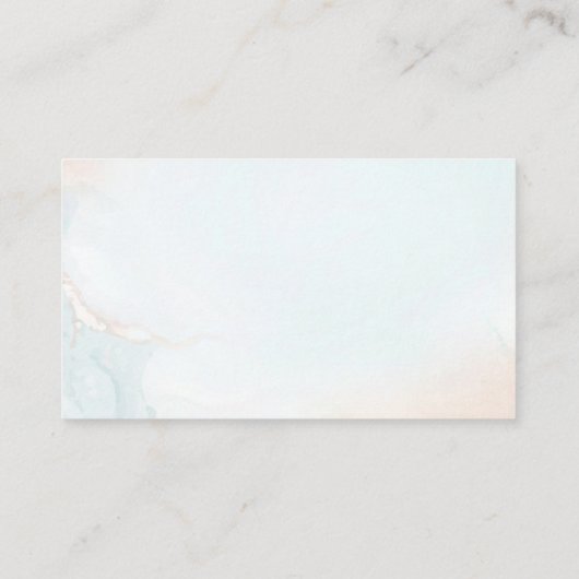 Bunny Blue Boy Baby Shower Baby Predictions Card Begleitkarte (Rückseite)