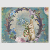Bunny Blue Decoupage Tissue Paper Seidenpapier (Vorderseite)